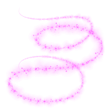 a string of pink stars on a white background