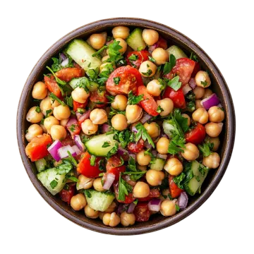 A bowl filled with chick salad