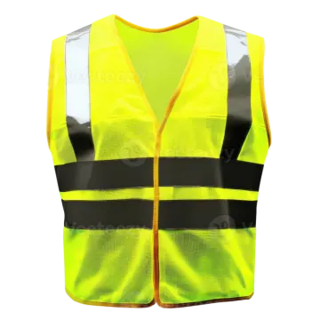 a yellow safety vest on a white background