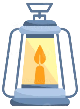 a teapot with a candle in it