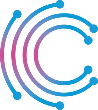 a blue circle with circles around it