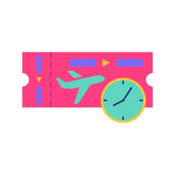 an image of a clock on a pink background