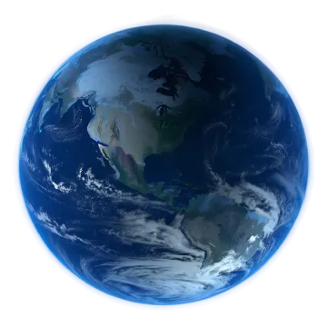 a view of the earth from space