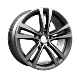 a black wheel on a white background