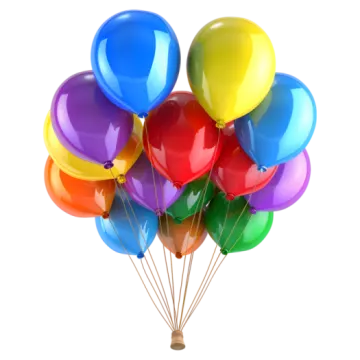a bunch of balloons