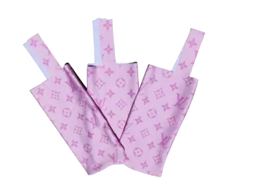 a pair of pink and purple stars on a white background