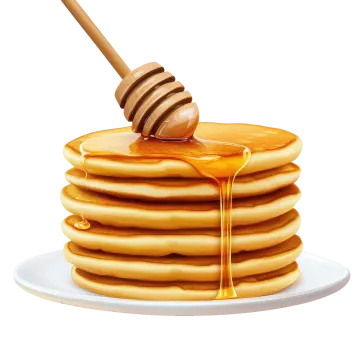 a stack of pancakes