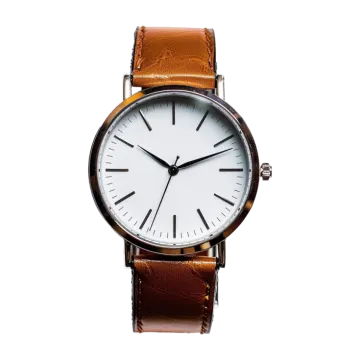 a watch on a white background