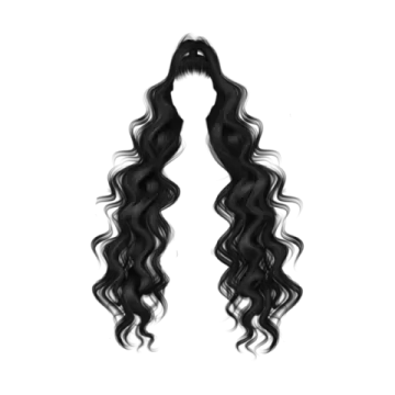 a drawing of a woman's hair