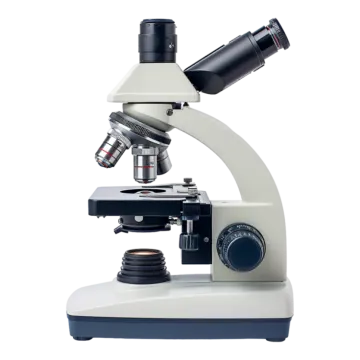 a microscope with a white background