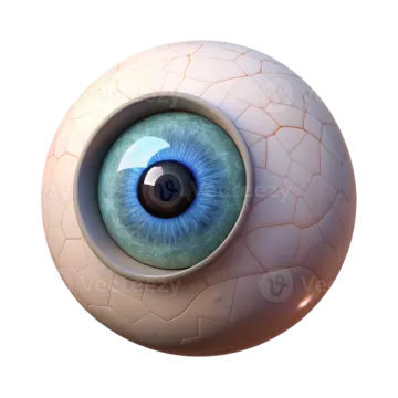 a close up view of an eyeball