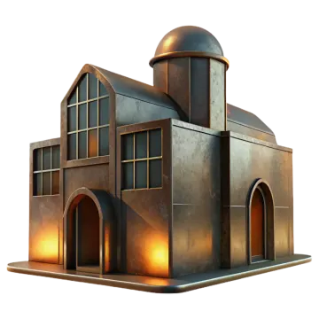 an old building with a dome on top
