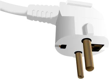 an electric drill with a wooden handle