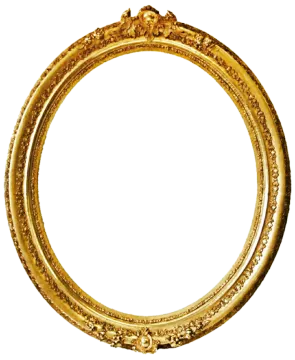 a gold frame with an ornate design