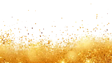 a white background with gold dust