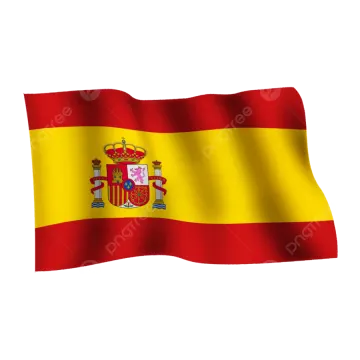 the flag of spain on a white background