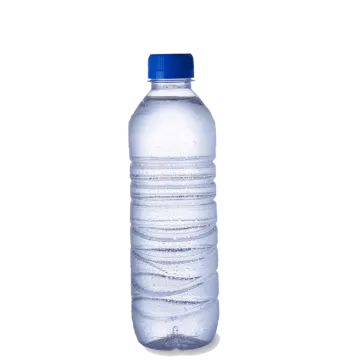 a bottle of water on a white background