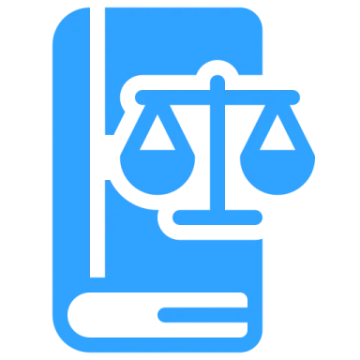 a phone with the scales of justice on it