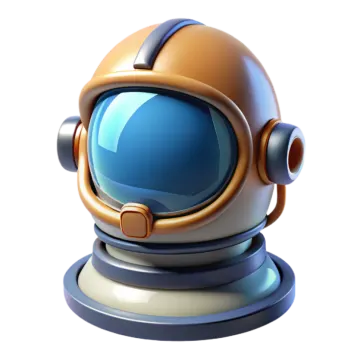an astronaut's helmet on a white background