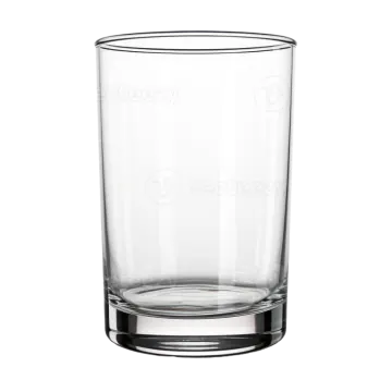 a shot glass on a white background