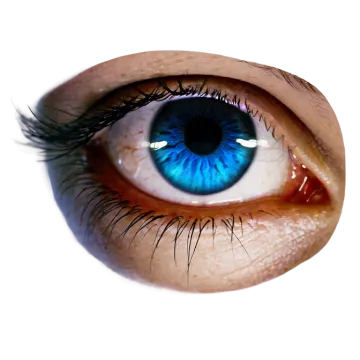 a close up of a person's eye