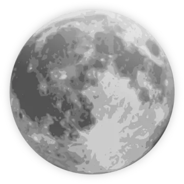 a full moon on a white background