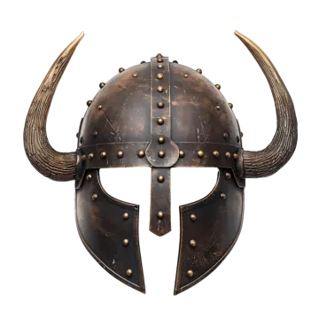 a viking helmet with horns and horns