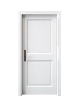 an open white door on a white background