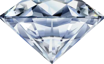 a diamond on a white background