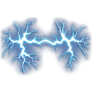 a pair of lightnings on a white background