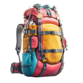 a large backpack with two straps on it