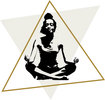 a black and white image of a woman doing yoga