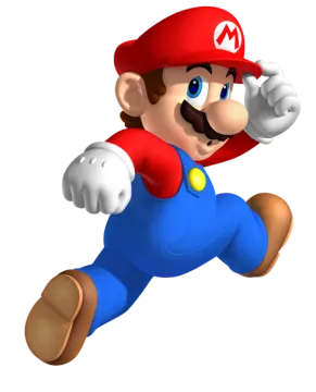 an image of a mario running