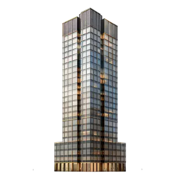 the building is tall