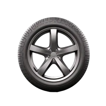 a tire on a white background