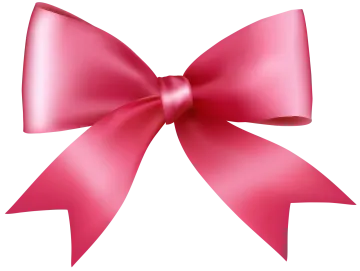 a pink bow on a white background