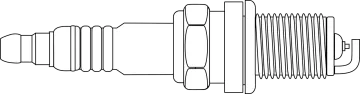 a black and white drawing of a camera lens