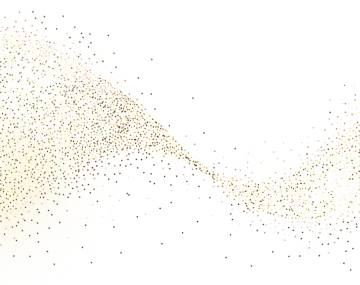 a white background with gold dots
