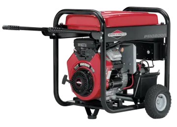 a small gasoline generator with wheels