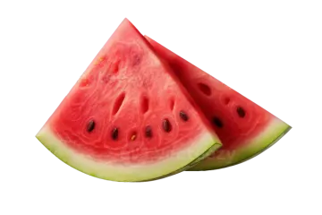 a slice of watermel on a white background
