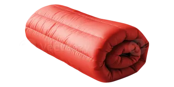 an image of a red sleeping bag