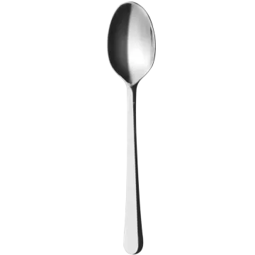 a spoon with a black handle on it