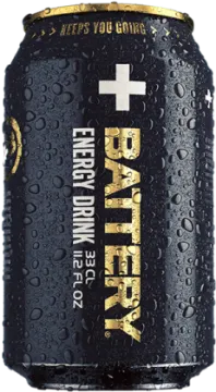 a can of beer with water droplets on it
