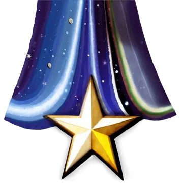 a christmas tree with a star in the middle