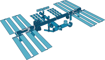 an illustration of the space station
