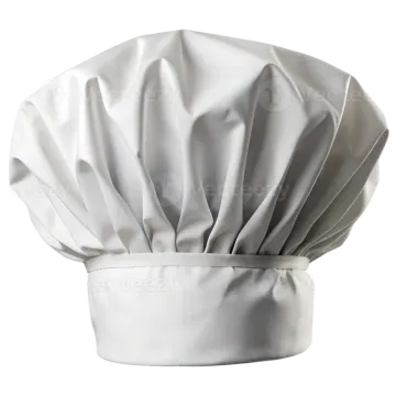 a chef's hat on a white background