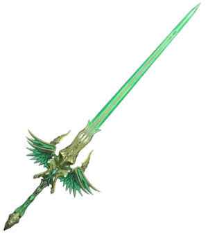 an image of a green sword