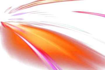 a white background with orange and pink lines