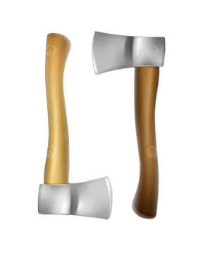 two axes on a white background