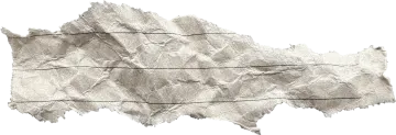 a piece of paper that has been torn off
